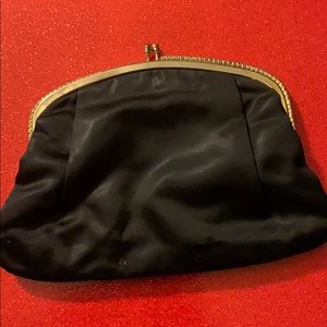 Clutch purse Vintage black with sparkles!